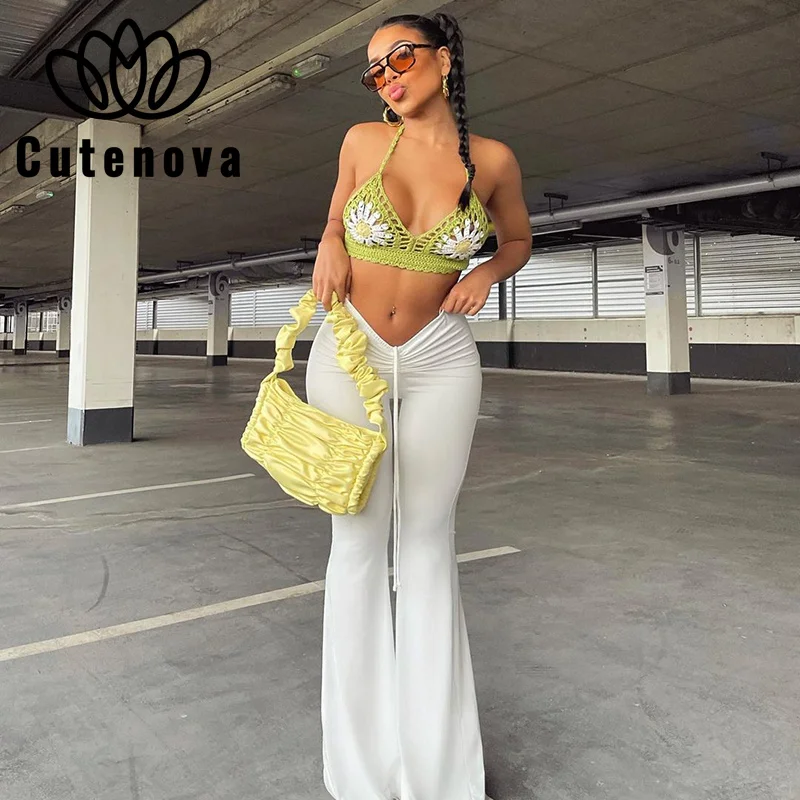 

CuteNova осень/зима новый стиль белые брюки сексуальные брюки средняя талия облегающие бедра повседневные женские брюки