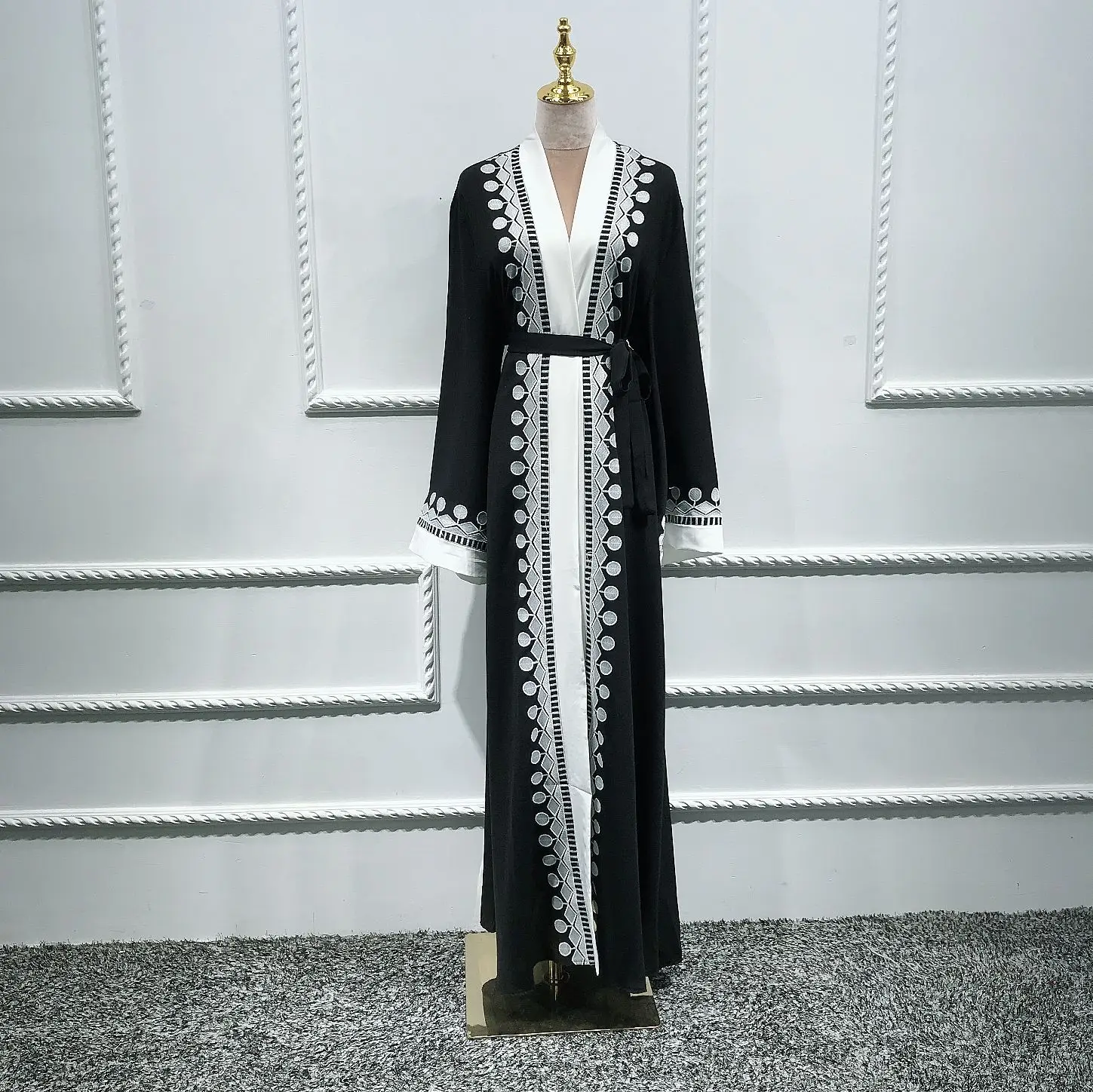 

Ramadan Kaftan Dubai Abaya Kimono Cardigan Turkey Hijab Muslim Dress Caftan Marocain Islamic Clothing Turkish Abayas For Women