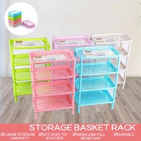 71x45x29cm 4 tier storage organizer rack kitchen bathroom shelf cart basket stand wheels save space holder fruit basket