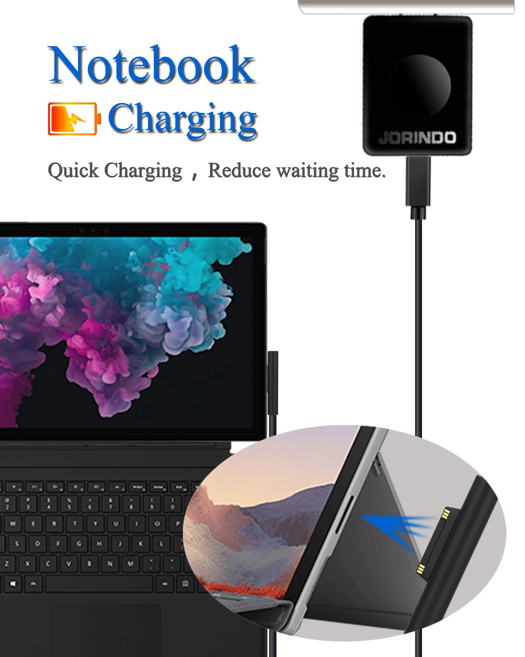 Эмулятор зарядки jorinдо 0 3 M 2 5 Type C на surface pro PD устройство быстрой зарядки|Кабели