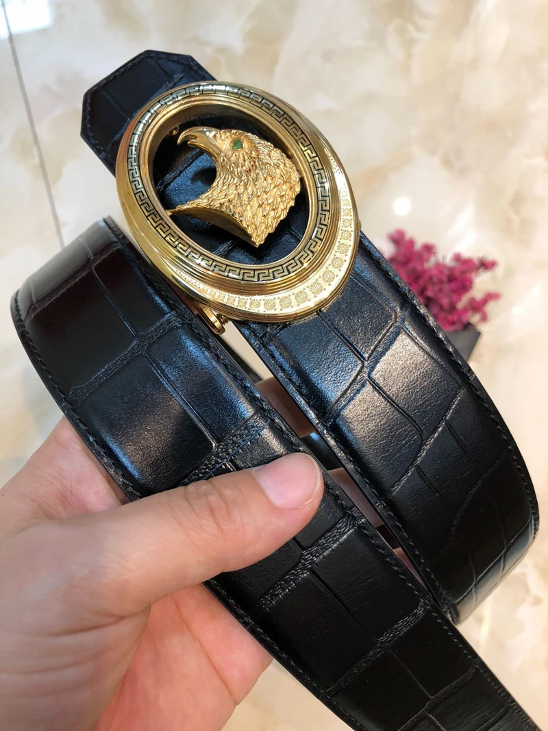 

BILLIONAIRE belts cowhide men 2021 new fashion business high quality Comfortable big size pattern buckle Free shipping