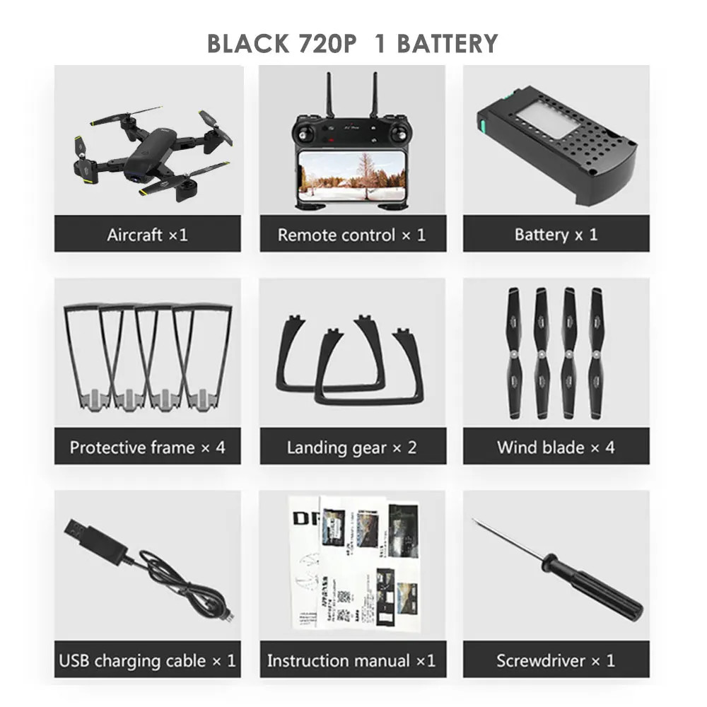 SG700D 720P 1B 4K SG700 RC Дрон Вертолет Дистанционное управление SG700 2,4G 4CH WiFi 1080 P/720 P оптический поток Двойной HD Квадрокоптер с камерой дроны - Цвет: SG700D 720P 1B