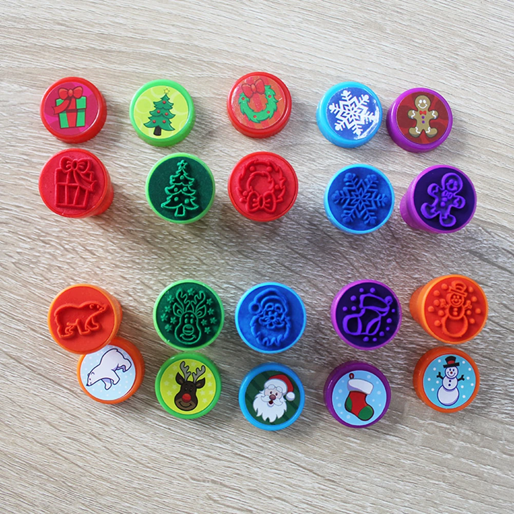 10 шт. Рождественская печать штемпели сделай сам скрапбук игрушка вечерние