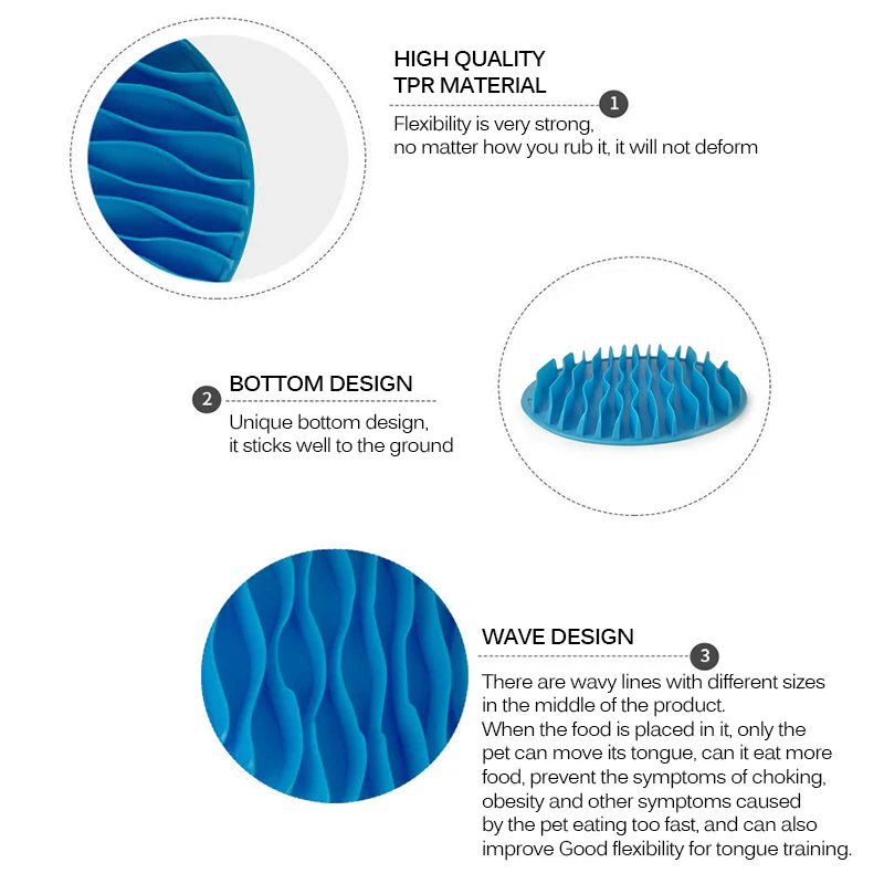 Интерактивная миска для медленного кормления домашних животных 25 5*3 см | Дом и сад