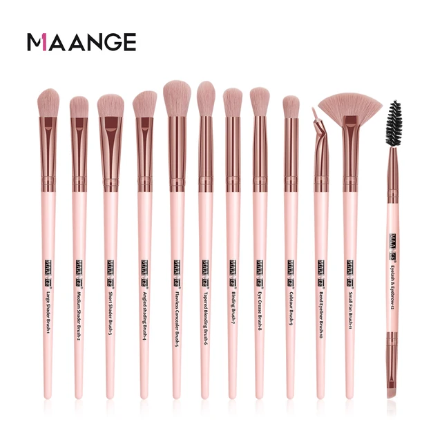 MAANGE Pro 3/5/12 шт набор кистей для макияжа, тени для век, подводка для глаз, кисть для бровей, красота, макияж, инструменты для смешивания, Maquiagem