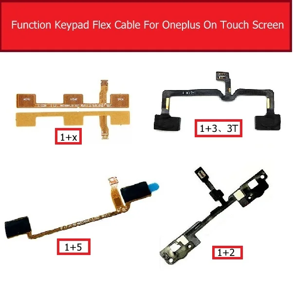 Гибкий кабель для Oneplus 1 + 2 3 3t 5 X Меню Кнопка сенсор функция сенсора гибкий