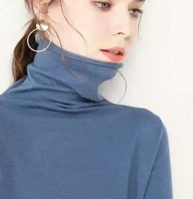 

Sweater Woman new autumn and winter long sleeves with a slim bottom blouse half turtleneck sweater SBZ280-SBZ285