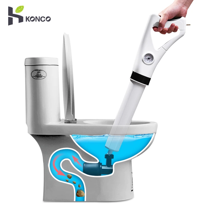 Konco Toilet Dredger Air Power Drain Blaster Мощный Ручной плунжерный трубопровод для туалета