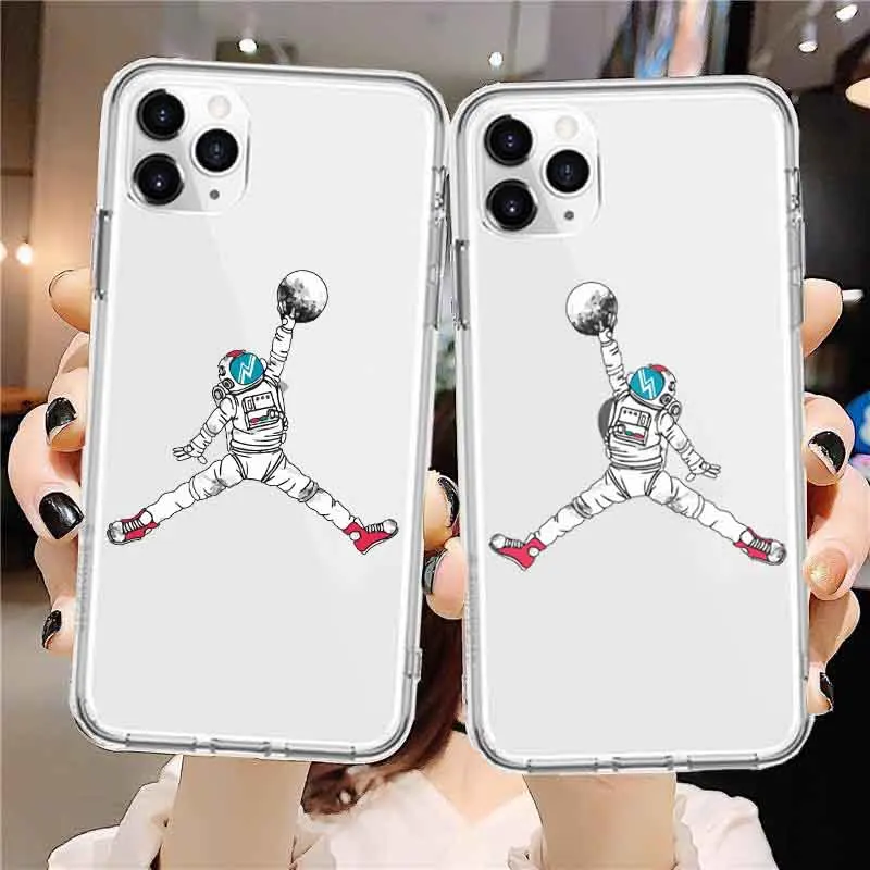 Чехол для телефона Space Astronaut Play basketball socor Ball iphone 12 11 pro max 7 8 6s plus 6 5 5s se se2 X XS Xr TPU мягкий