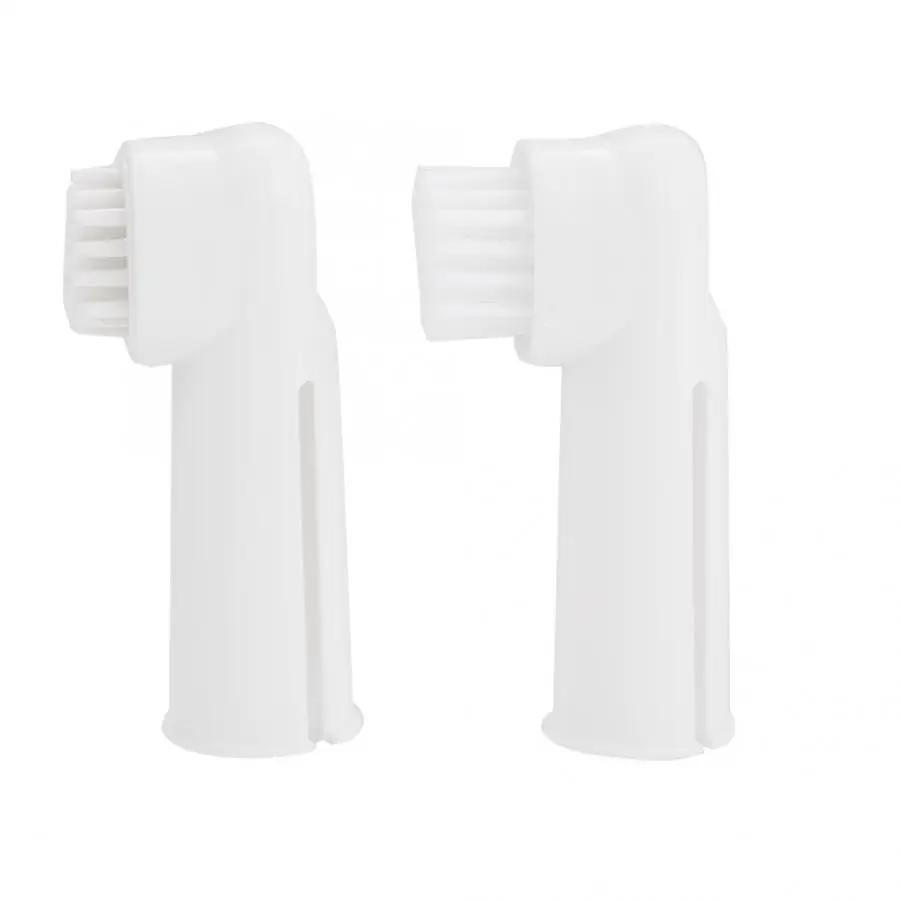 Зубная щетка для собак с нескользящей ручкой зубные щетки двойной головкой