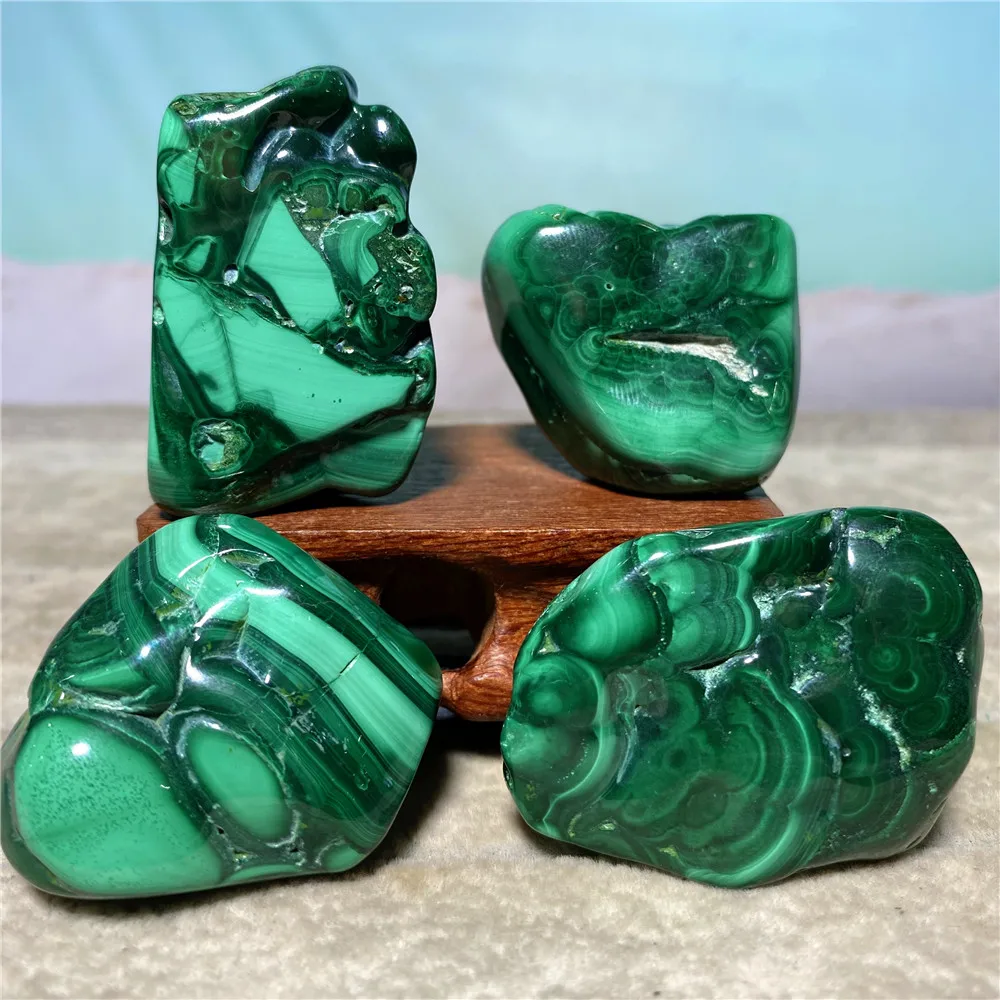 

Malachite Green Natural Stones And Crystals Healing Palm Aquaration Gemstone Minerals Reiki Wicca Living Garden Room Decoration