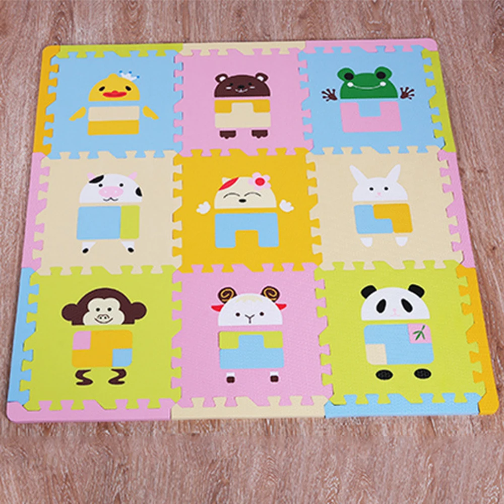 Коврики для детских игр гимнастические ползающие коврики напольные пазлы