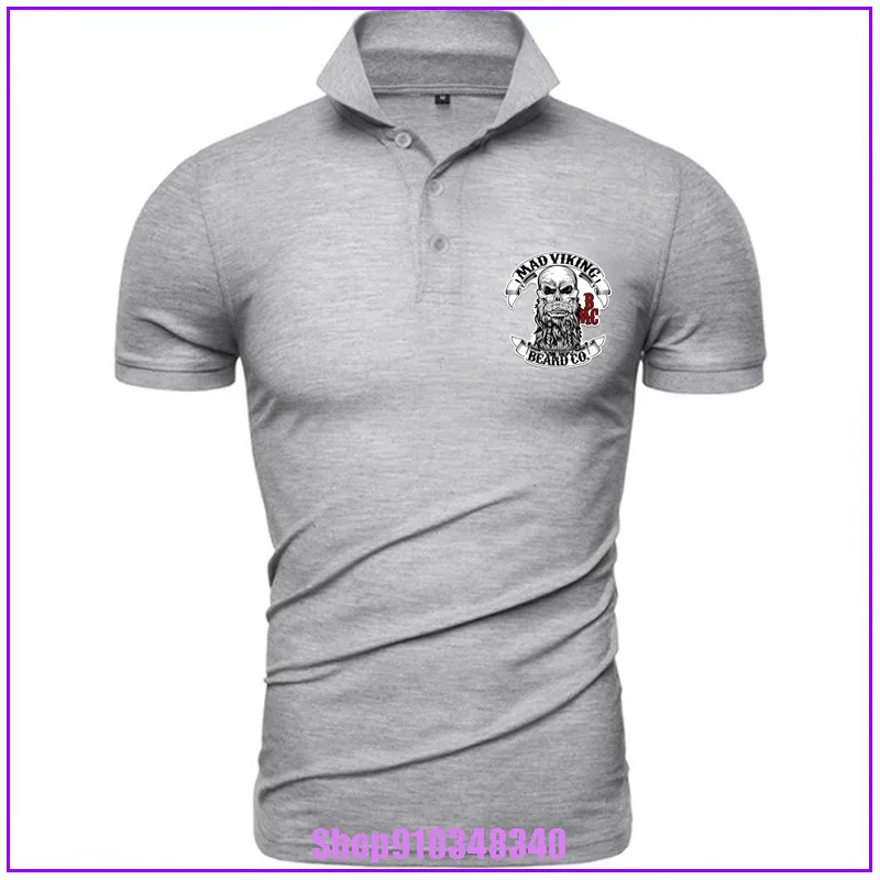 Hot Sale New Men'S Polo Shirt viking beard Summer Style Fashion Designing Normal Charismatic guy polos para hombre | Мужская одежда