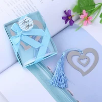 20pcs my heart bookmark for home party favor baby bridal shower souvenirs wedding favors and gifts for guest