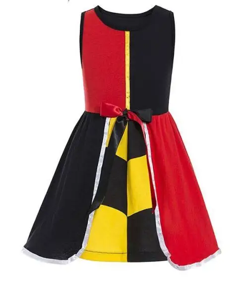 queen of hearts Lilo/платье с вышивкой; костюм для девочек; костюм Лило на день рождения; наряд для дня рождения; Гавайское платье; детское платье принцессы - Цвет: queen of hearts