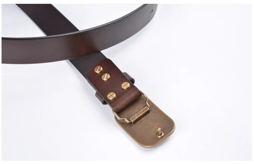 Ручной работы из натуральной кожи ремни для мужчин Высокое качество Элитный Мужской дизайнерский ремень с пряжкой винтажный Модный регулируемый поясной ремень