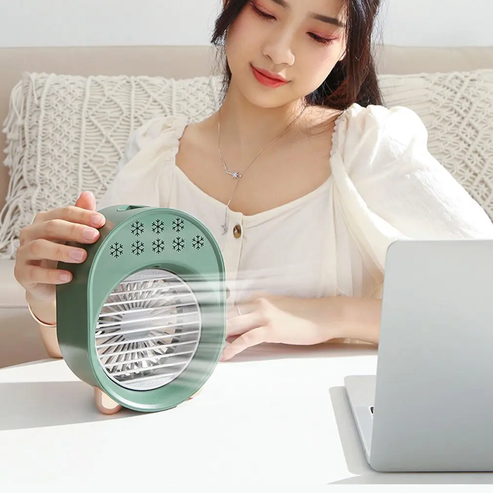 

Вентилятор охлаждения мини-охладитель воздуха Портативный кондиционера 7 Цвета светильник многофункциональный разъем USB-в увлажнитель дом...