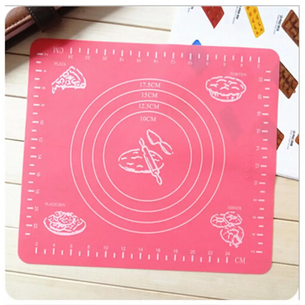 Силиконовые Квадратные Коврики для выпечки раскатки и нарезки коврик печенье