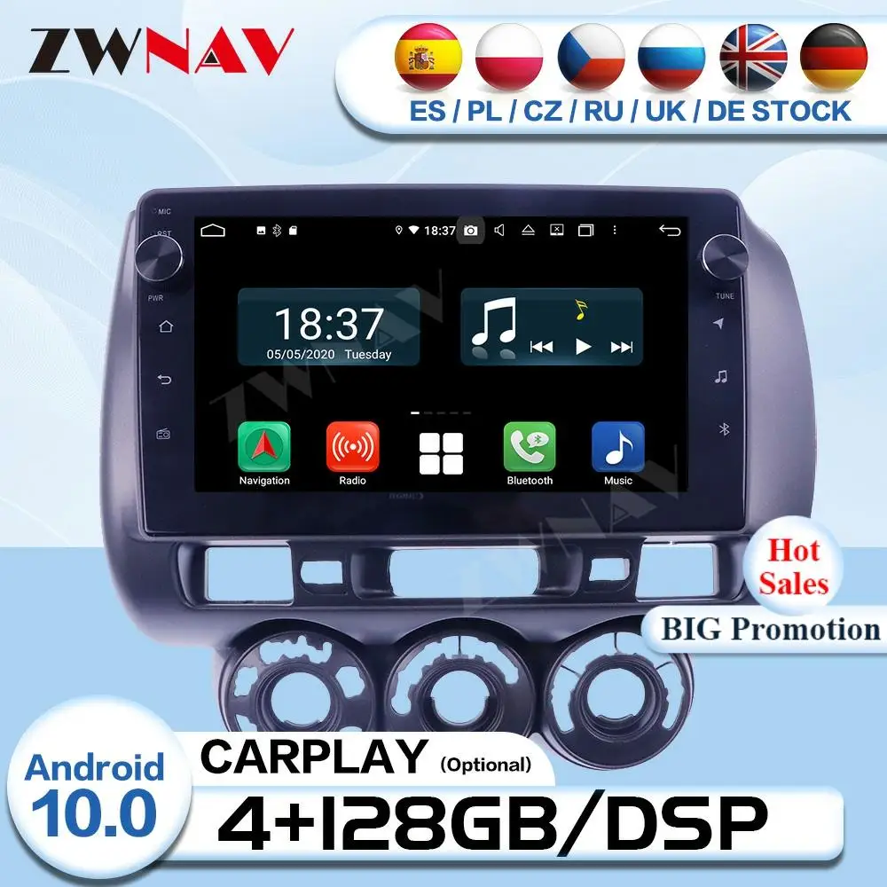 

2 Din Android Multimedia For Honda Fit 2006 2007 2008 Car Radio Receiver Auto Audio Stereo GPS Video Player Navigation Head Unit