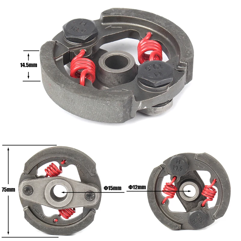 Сверхмощный 2 тактный Мини Мото сцепление Pad 43cc 47cc 49cc моторный карман Dirt Bike ATV Quad