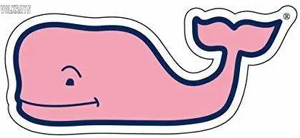 volkrays car stickerVineyard Vines Preppy Pink Whale Vinyl Sticker Decal 2 X 4.5-Inchesvinyl decal cm*cm | Автомобили и мотоциклы