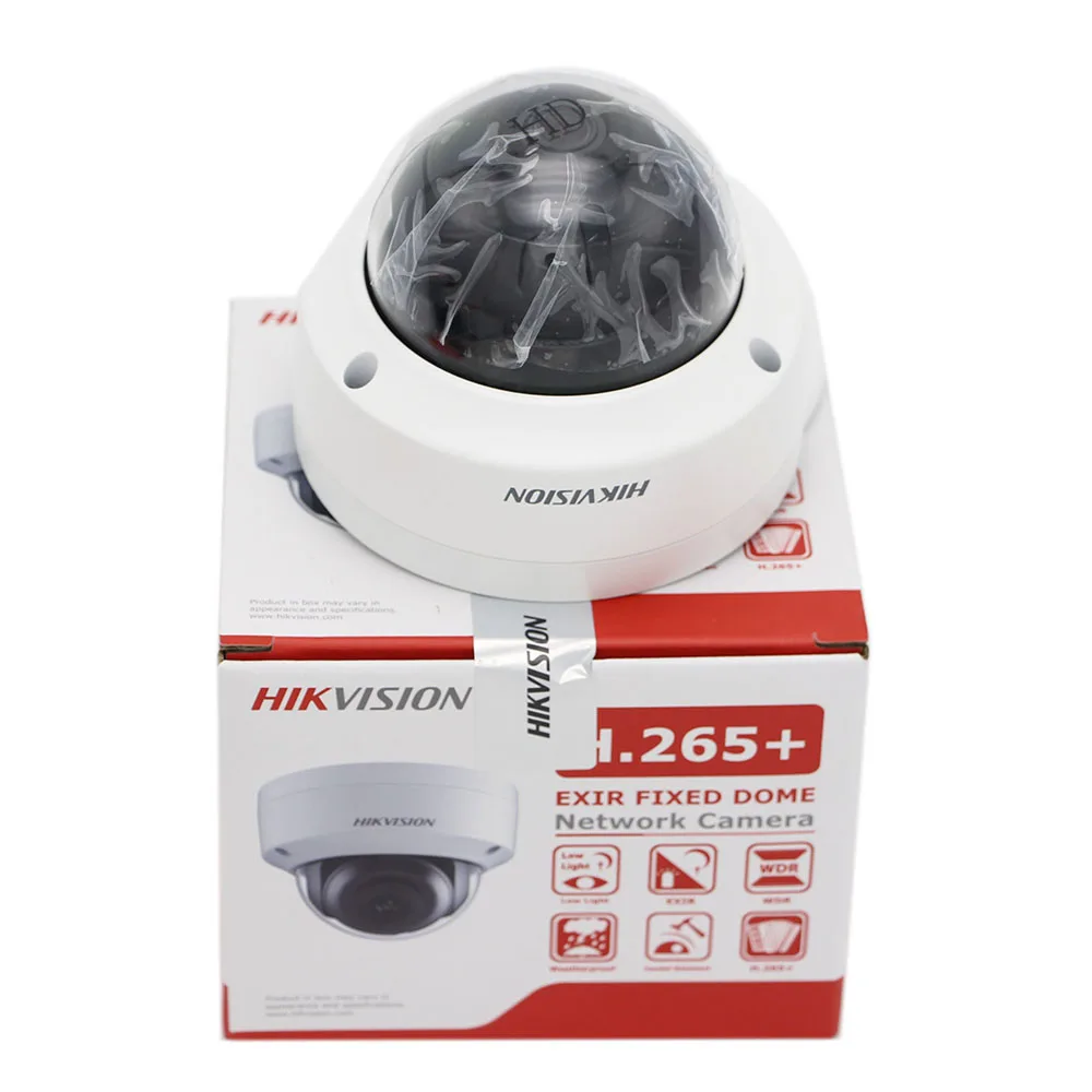IP-камера Hikvision 8 Мп 4K наружная Сетевая купольная камера видеонаблюдения SD-карта 30