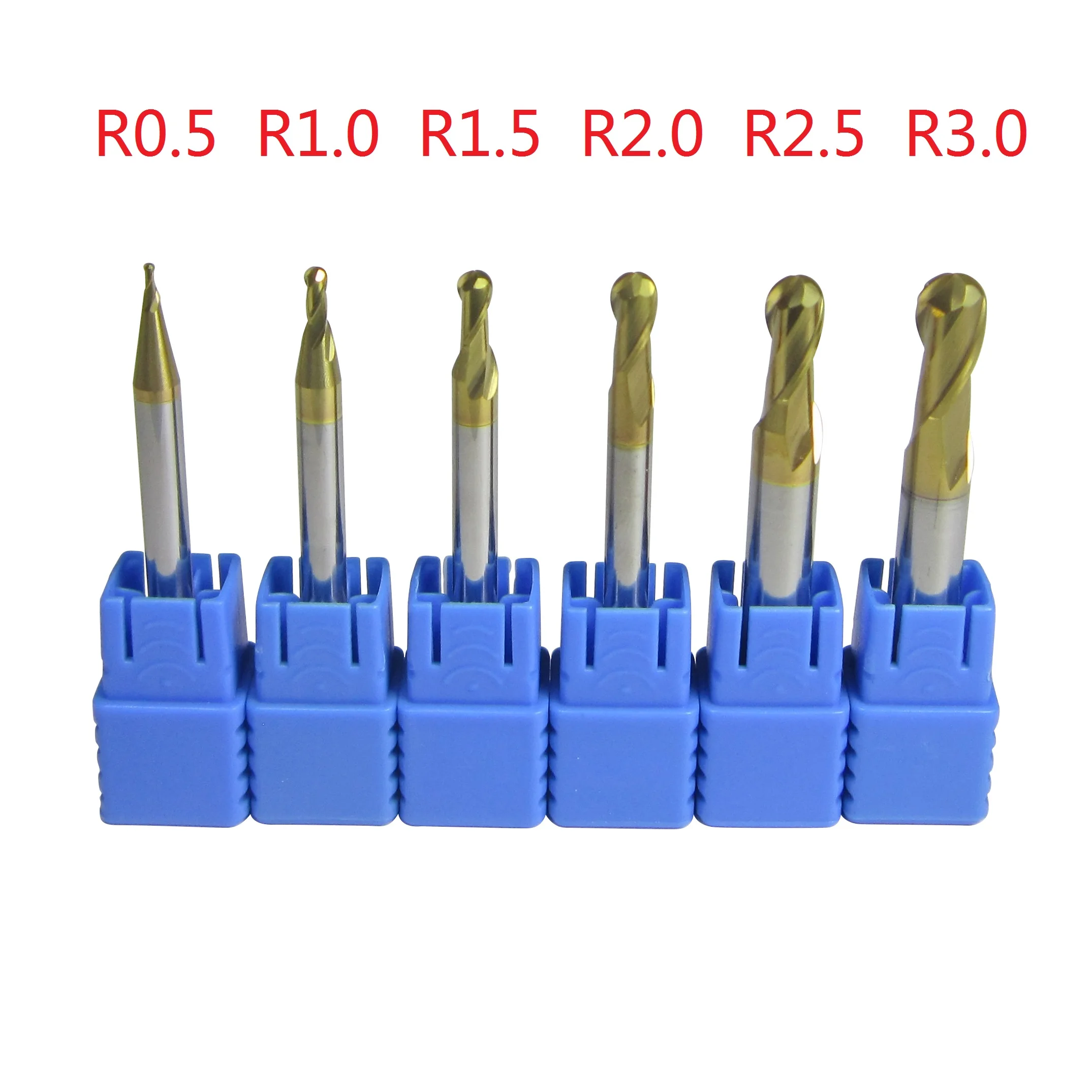 Фрезерные Фрезы с ЧПУ для металлообработки 6 шт. радиус 0 5 1 2 3 мм|cnc knife|cnc retrofitcnc surface