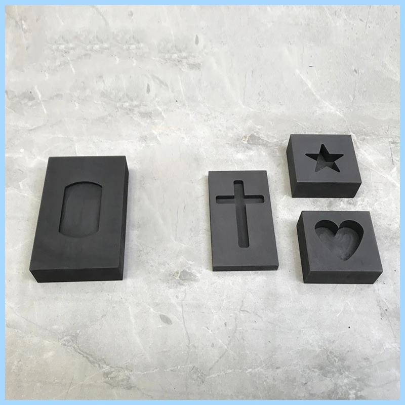 

2021 New DIY Gold Silver Ingot Mold Graphite Crucible Melting Gold Silver Nonferrous Mold