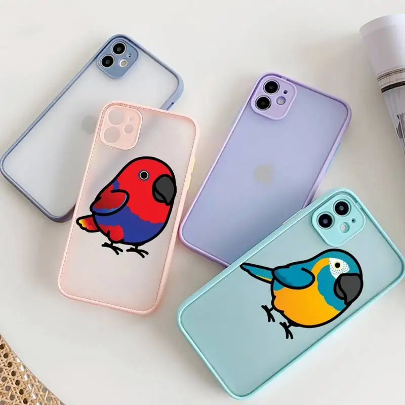 

Japanese Bird Story Phone Case For IPhone 12 11 Pro Max XR XS Max X SE2 6s 7 8 Plus Hard Shockproof Blue Case