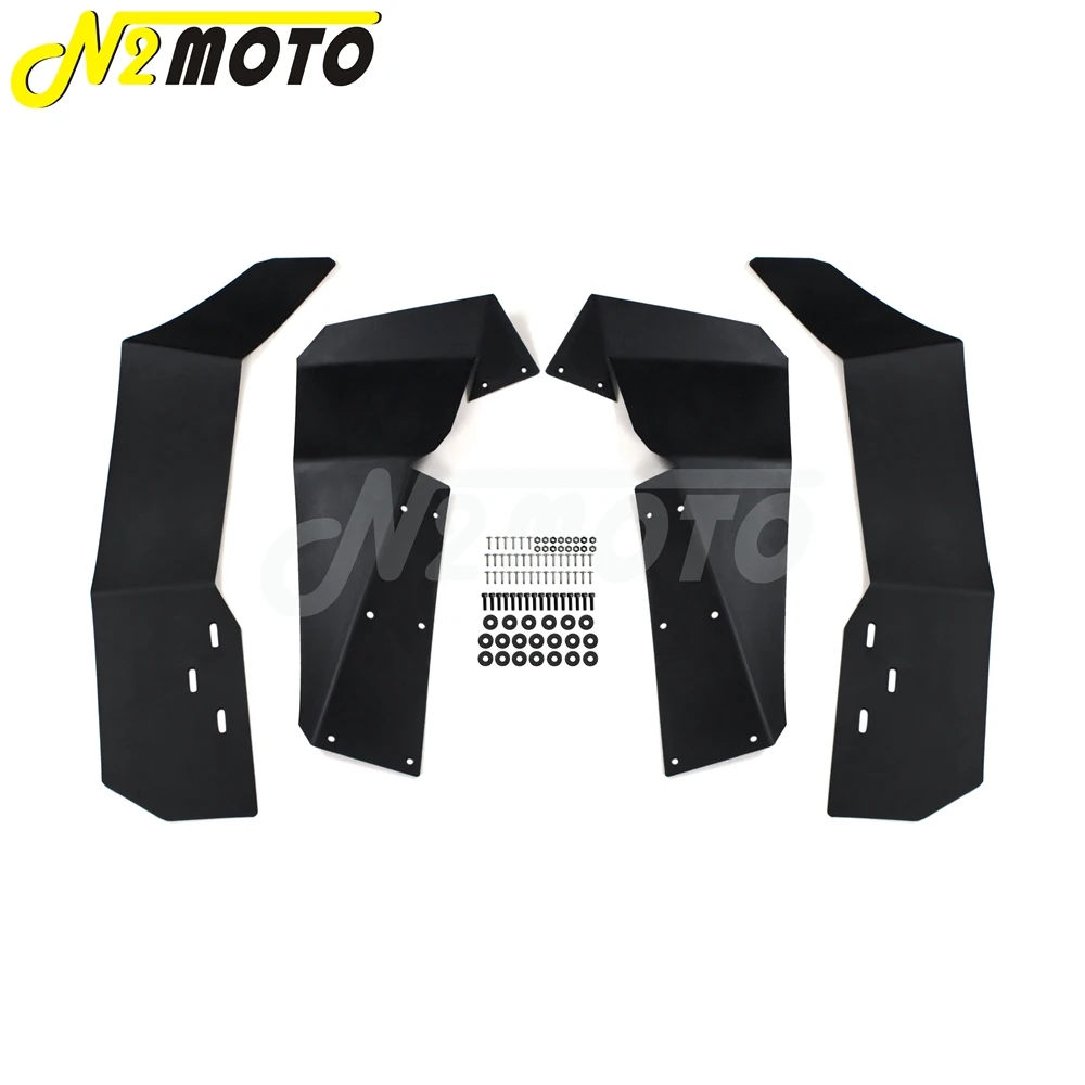 ATV UTV черные Брызговики для Polaris RZR S 900 2016 1000 2015 2017|flare|flares fender |