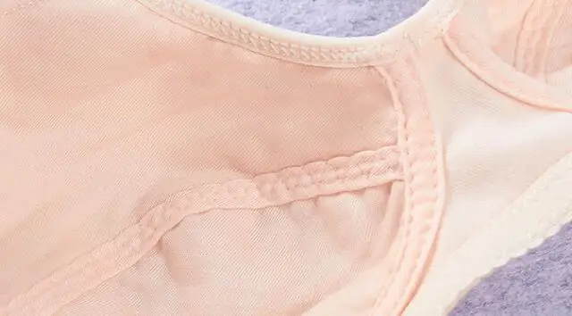 Нижнее белье женское 100% хлопок ультратонкое с кружевной вышивкой без косточек 44