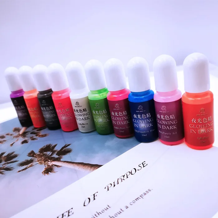 10-color Luminous Color Set DIY Silicone Mold Coloring Pigment Tool CX17