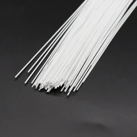 building model material abs white round rod 0 8mm length 50cm toy sand table diy handmade 100pcs train round rod