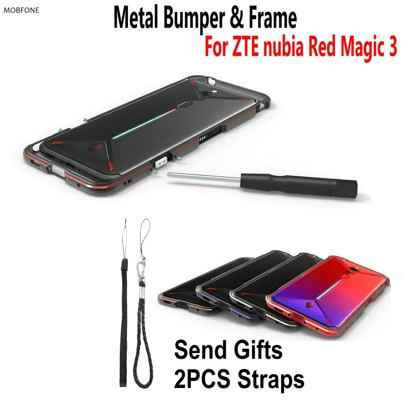Для zte nubia Red Magic 3 6 65 дюймов рамка роскошный Ультратонкий ударопрочный защитный
