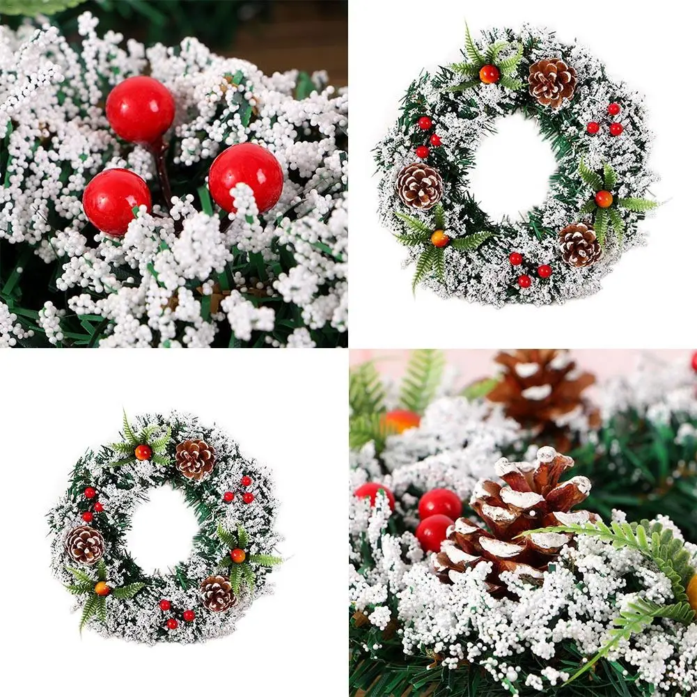 2020 Handmade Christmas Spruce Wreath For Indoors Outdoors Front Door Trees Decor Hanging Decorations | Дом и сад