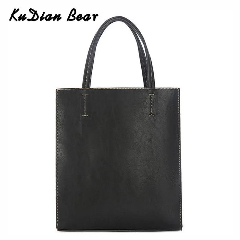 KUDIAN BEAR модная мужская Сумка тоут мужские сумки через плечо из искусственной кожи