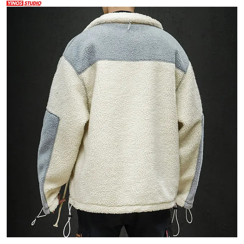 Дропшиппинг уличная Лоскутная бархатная куртка с карманами Мужская Спортивная