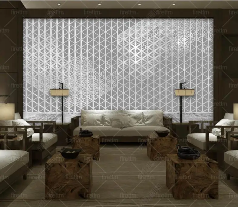 Настенные 3D обои на заказ 2021 простой фон Настенная железная сетка для телевизора