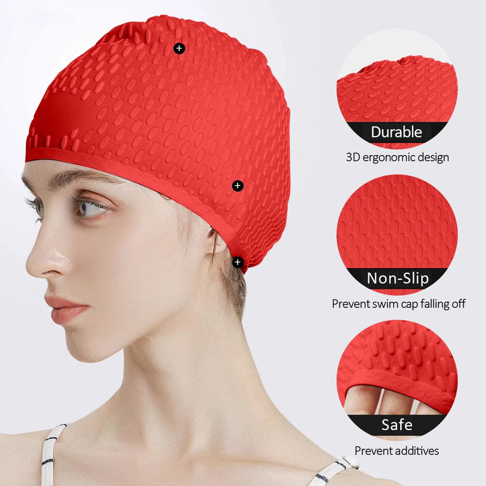 Водонепроницаемые силиконовые Шапки для плавания мужчин женщин взрослых детей