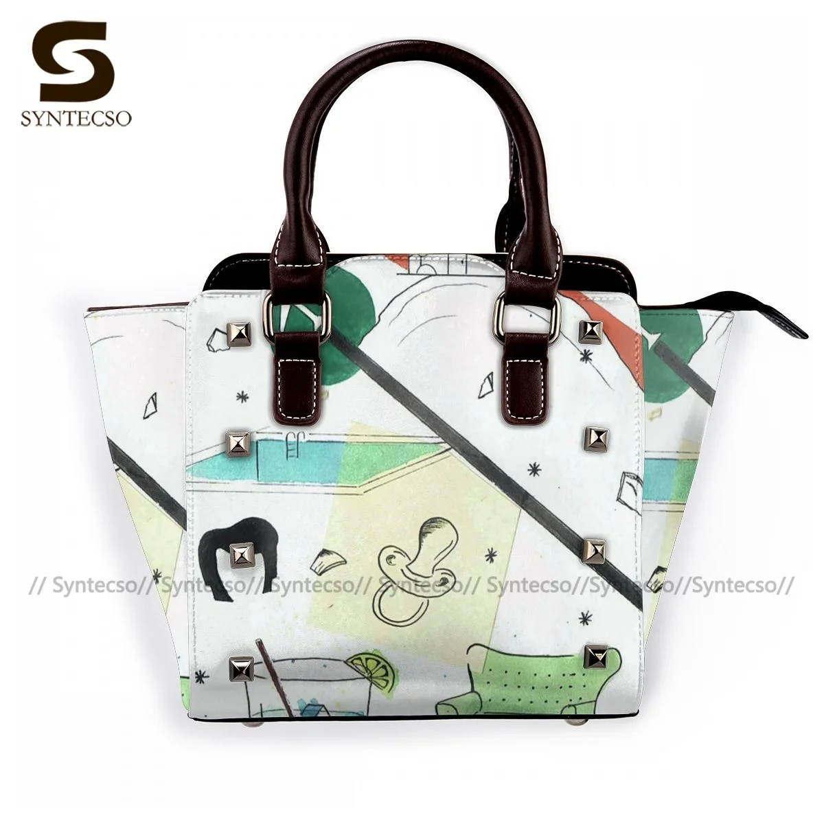 

Sad Boys Shoulder Bag Shopping Leather Handbag Woman Gifts Funny Bags
