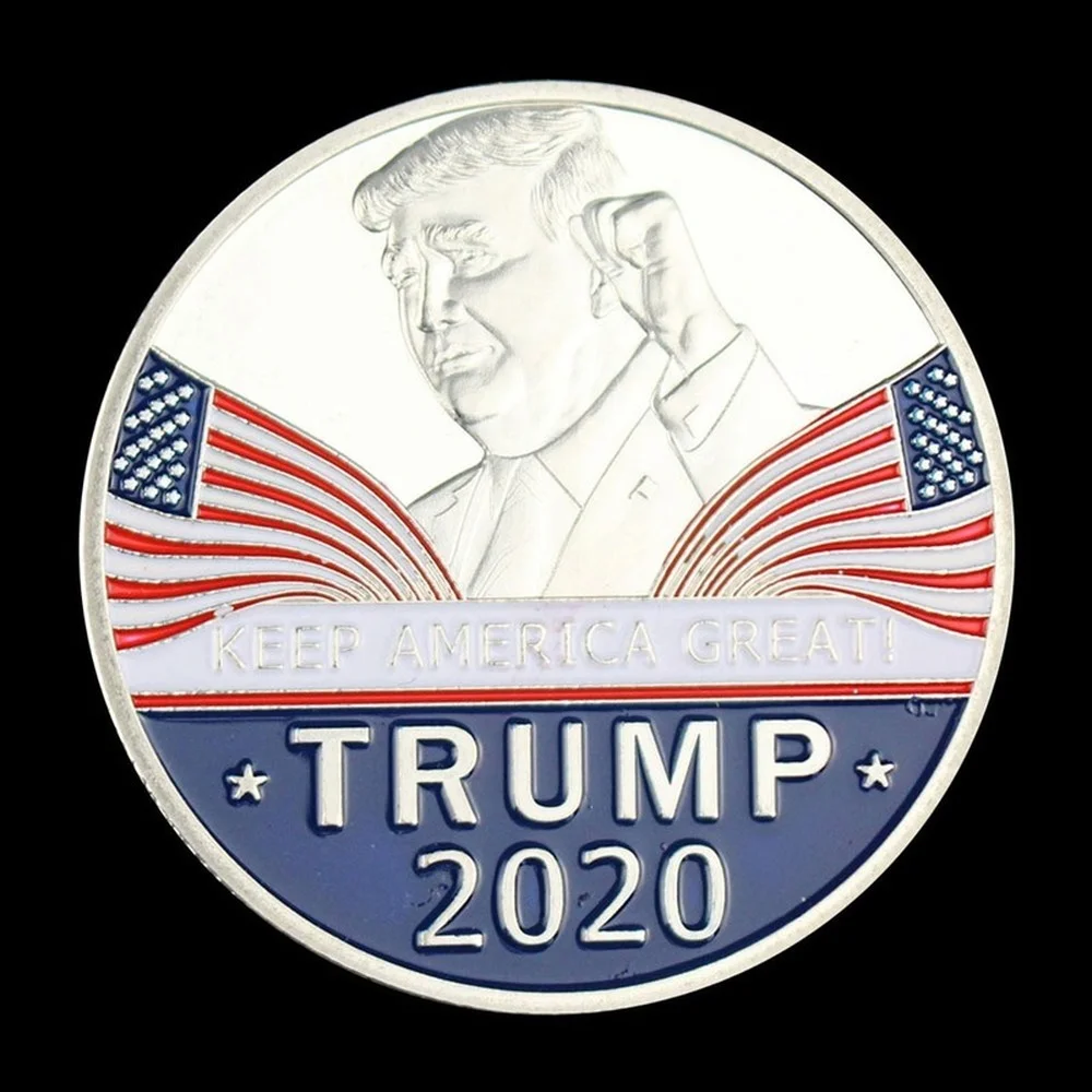 

45-й президент США Дональд J. Коллекционная Серебряная сувенирная монета Трампа, сохраняющая Америку, отличная памятная монета