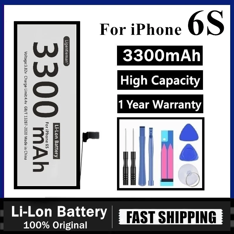 Новинка AAAAA нулевой цикл с высоким уровнем качественная батарея для iPhone 6s батареи
