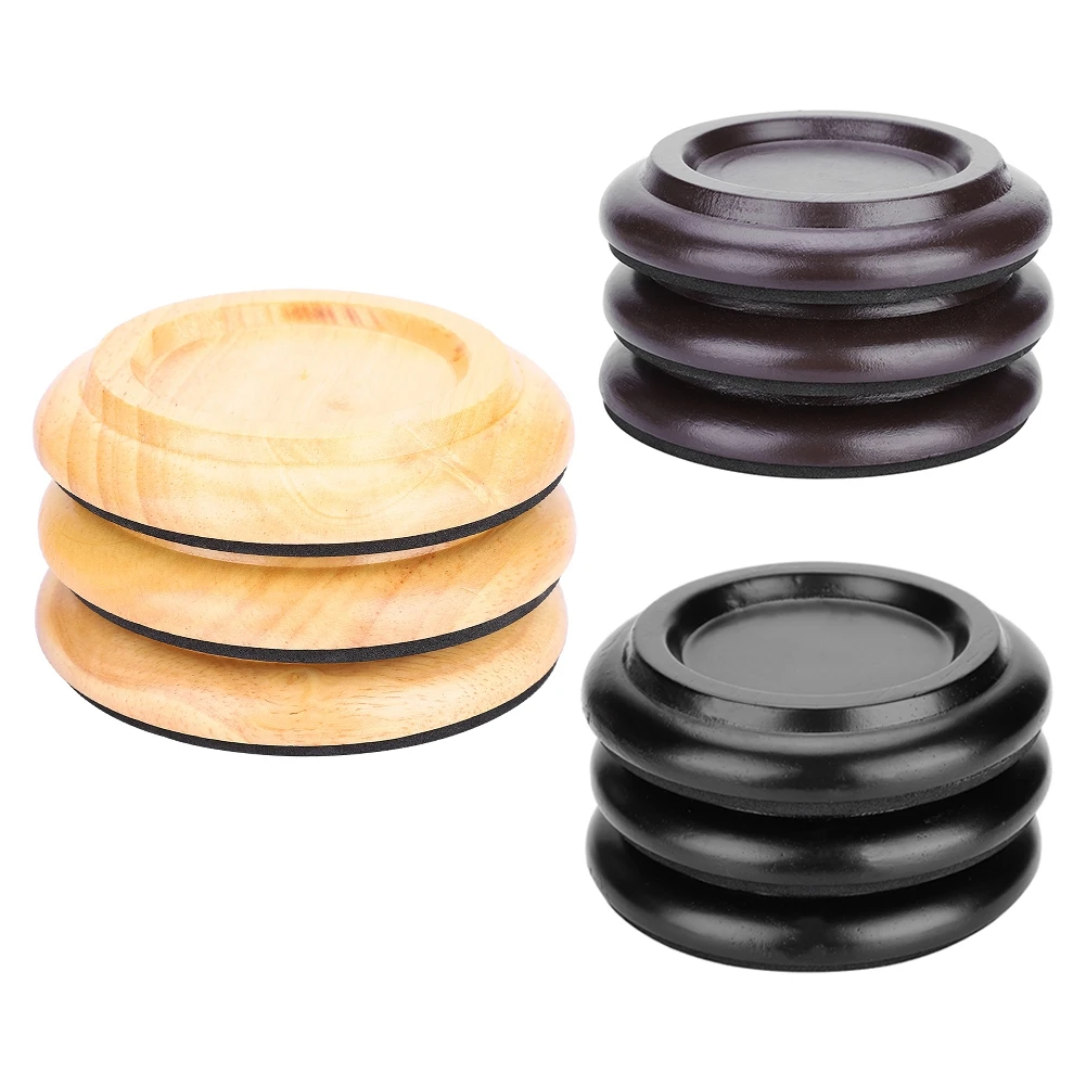 3 шт. Бук деревянные круглые ножные колодки для фортепиано набор наземный Grand