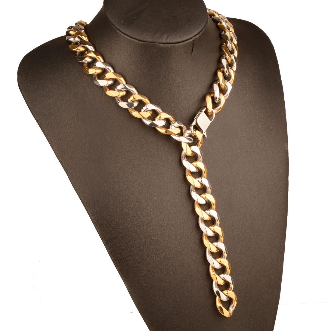 

10/13/15/17/19mm New Arrive Xxxtentacion Choker Tail Silver Color&Gold Stainless Steel Cuban Curb Chain Necklace Or Bracelet