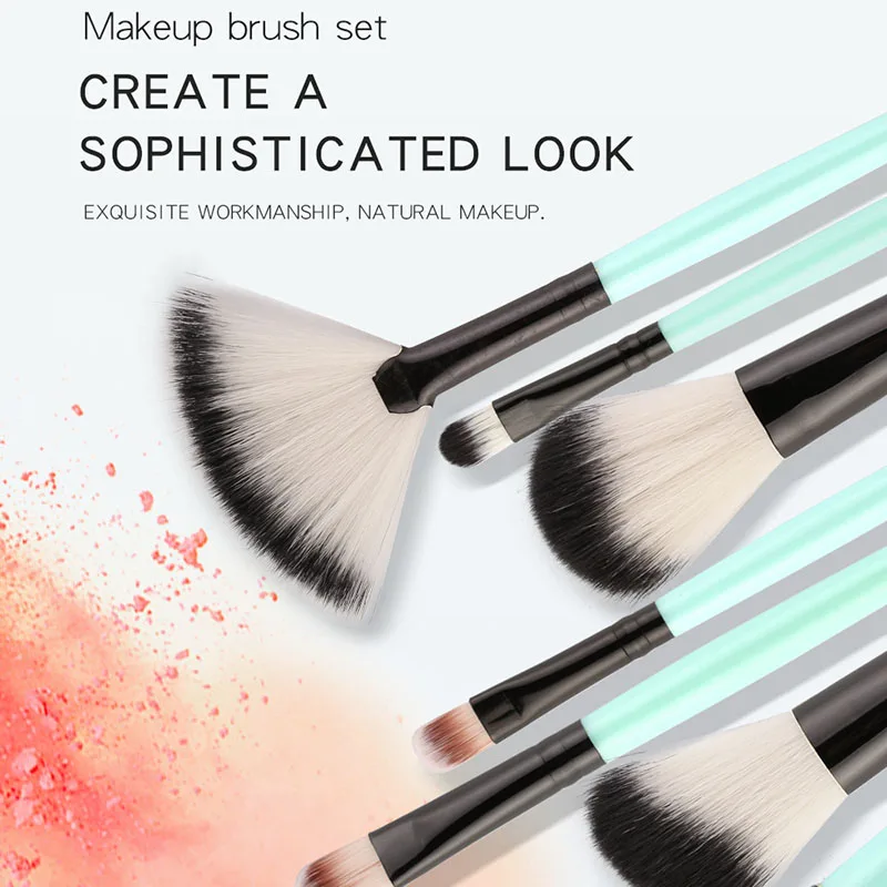 

18Pc Makeup Brushes Set Eye Shadow Powder Foundation Brush for Makeup Blending Concealer Cosmetic Tools