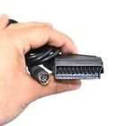 XX9A 5.9ft RGB Scart кабель для sega Saturn Video Соединительный шнур AV Line-длина 1,8 м, черный
