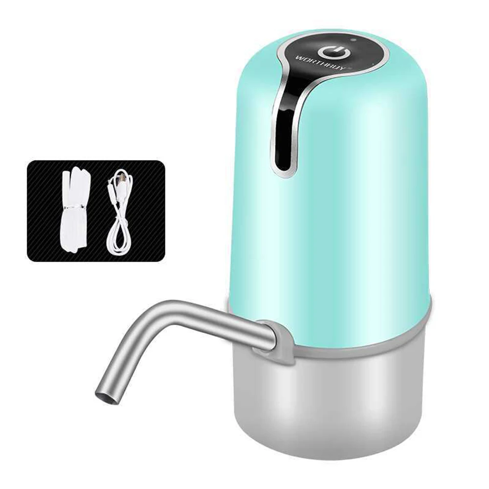 G239961A USB зарядка Электрический диспенсер для воды бутылка для холодной воды автоматический насос для питьевой воды портативный переключатель для домашнего офиса черный - Цвет: G239961A