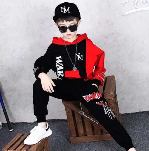 Fashion Children Clothing Sets Cotton Sport Suit For Boys Clothes Kids Spring Autumn Casual Tracksuit Hip Hop Costumes |
