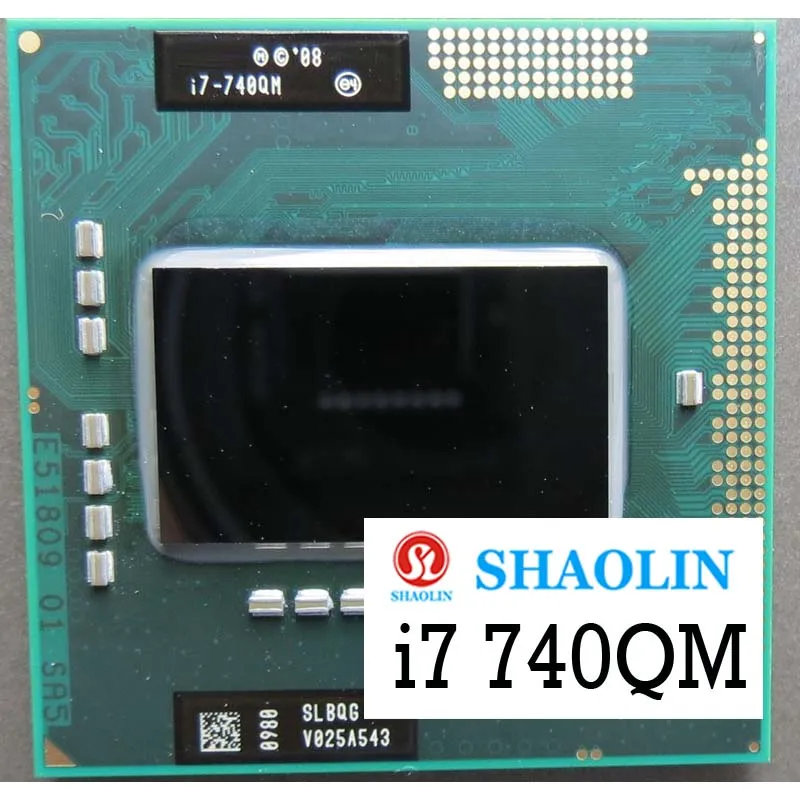I7-720QM I7 720QM 740QM четырехъядерный восьмипоточный Процессор 6 Вт 45 Socket G1 / rPGA988A