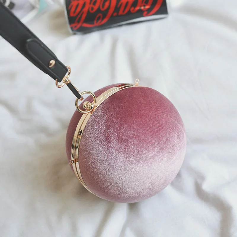 

New arrival 4 color suede mini candy color letter circular chain shoulder bag clutch party evening bag purse women's flap